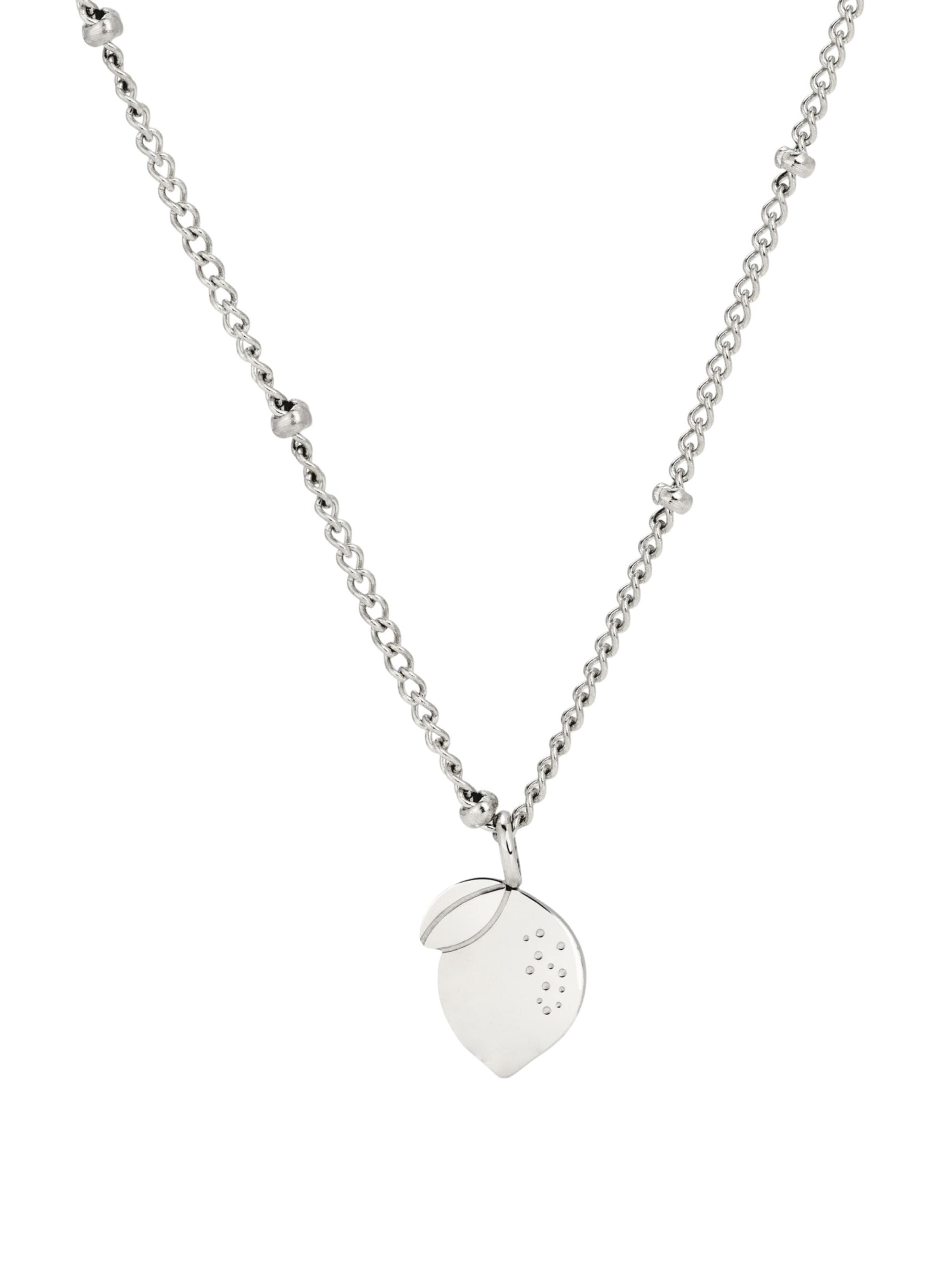 Luamaya Kette 'When Life gives you Lemons Necklace'‌‌‌‌ in Silber: Vorderseite