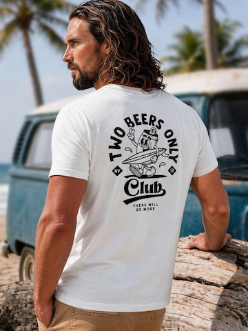 Neverless Shirt 'Two Beers only Backprint' in White