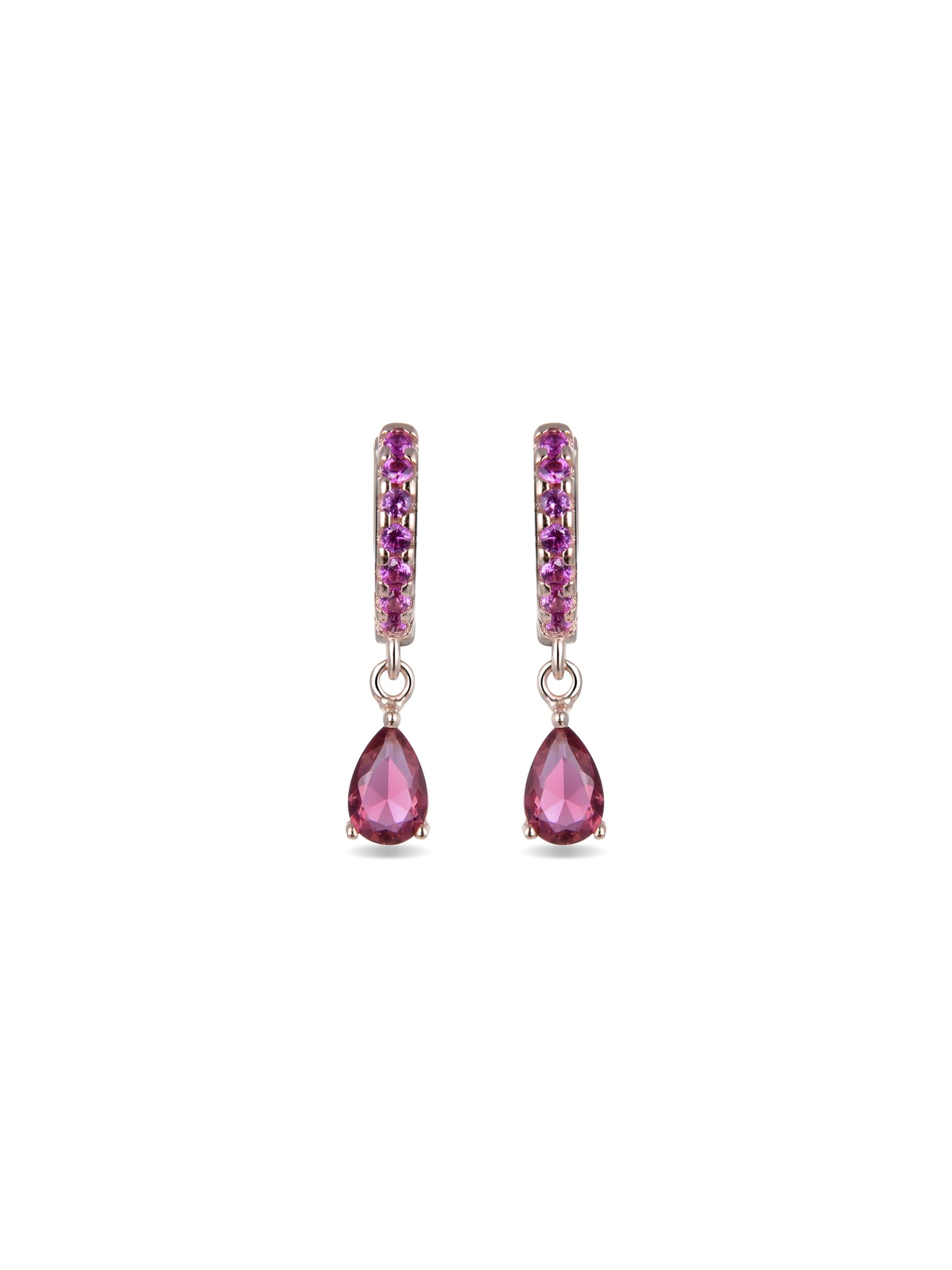 Luxenter - Pendientes 'Intheon' en lila: frente