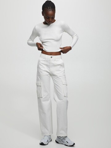 Pull-over Pull&Bear en blanc