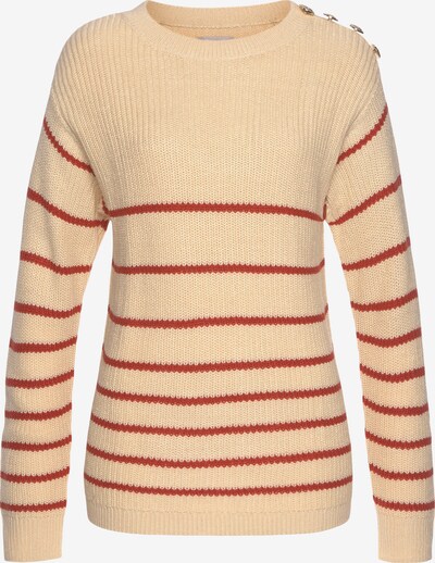 TAMARIS Sweater in Beige / Light red, Item view