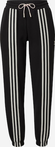 ADIDAS ORIGINALS Zwężany krój Spodnie 'Adicolor 70S 3-Stripes' w kolorze czarny: przód
