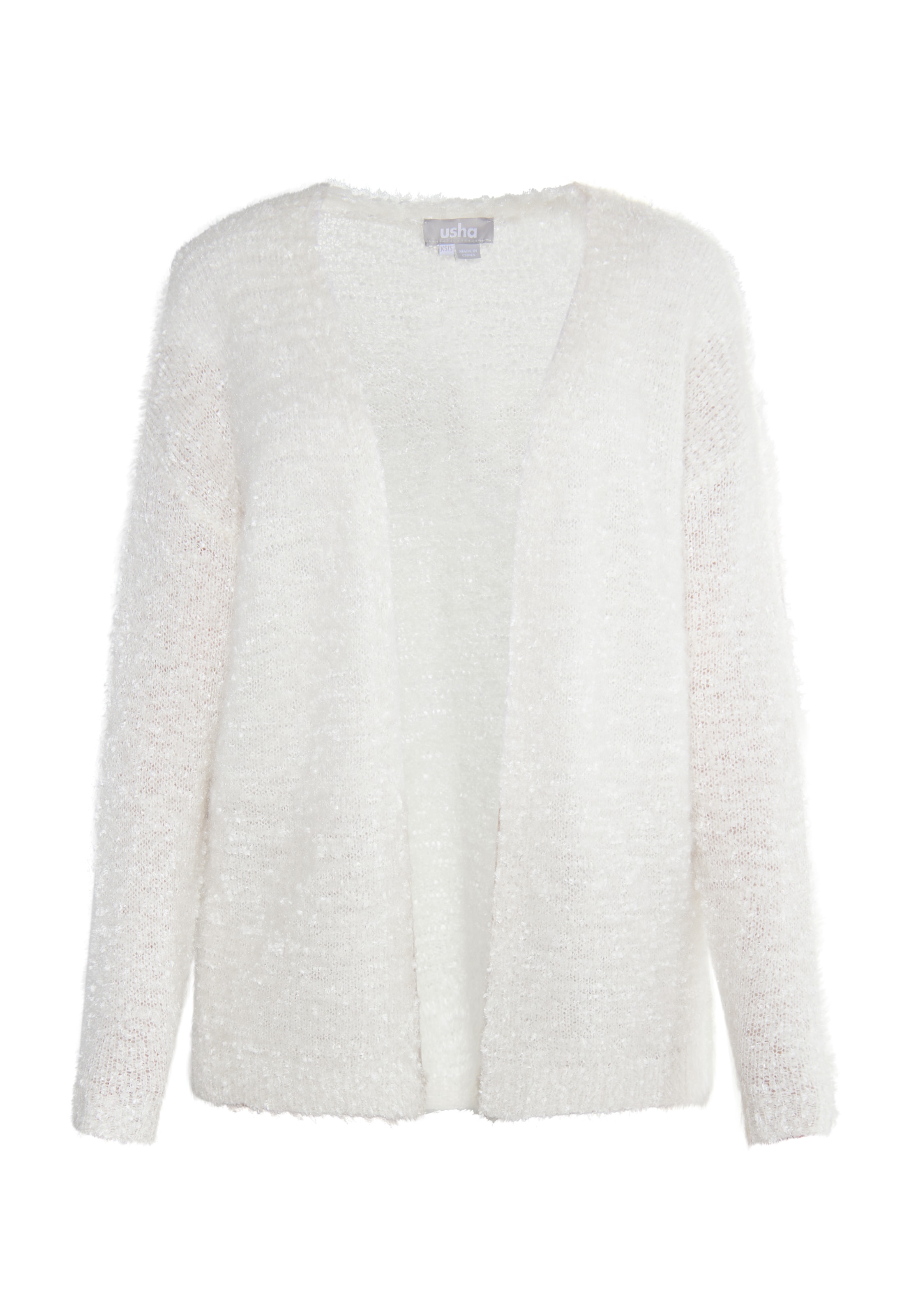 balts Usha Adīta jaka 'Lurea': no priekšpuses