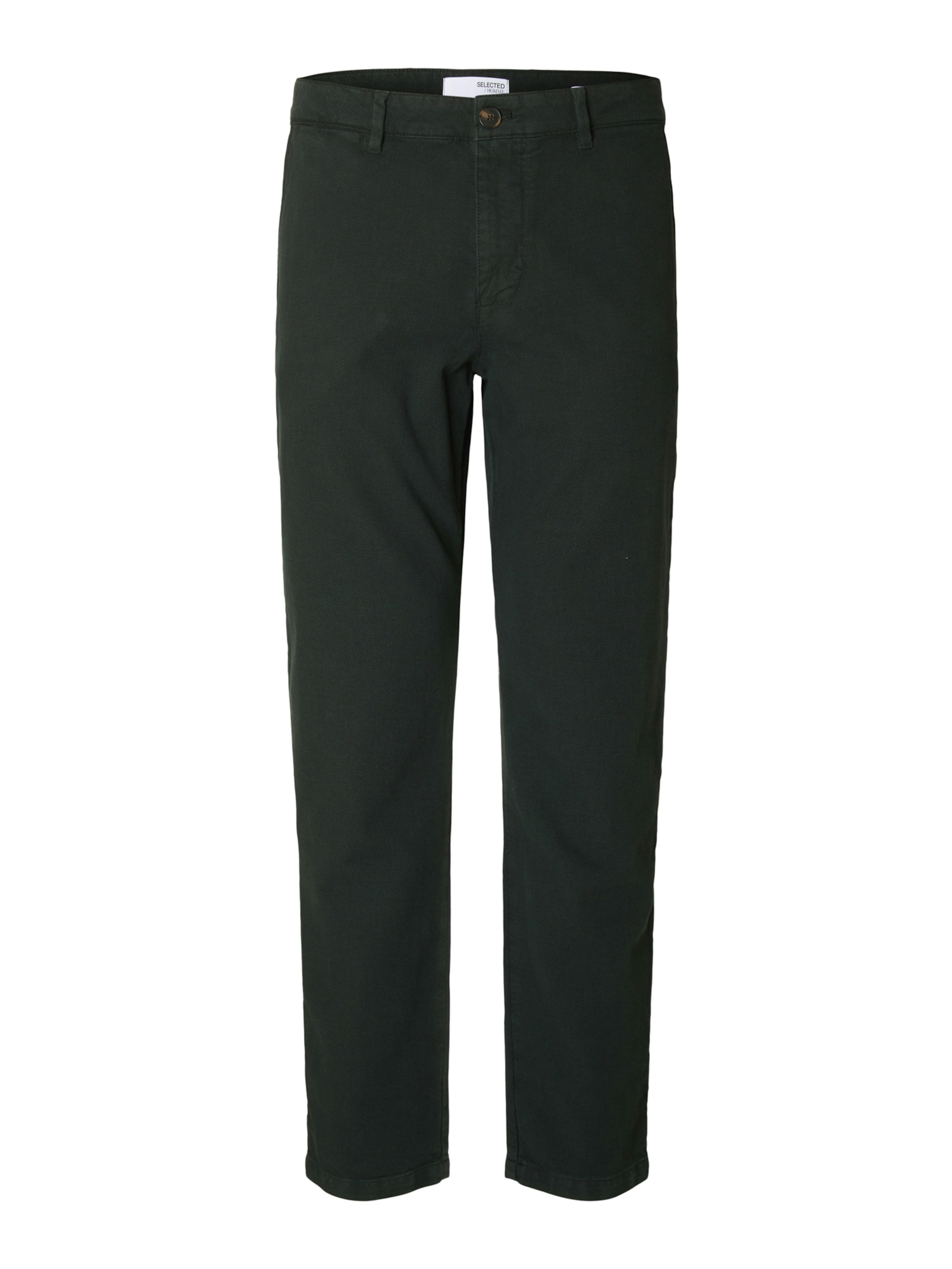 SELECTED Брюки-чинос 'SLH175-MILES' в Зеленый: спереди