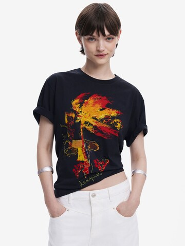 Desigual Футболка в Черный: спереди