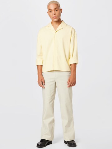 ABOUT YOU Limited Regular fit Button Up Shirt 'Jamie' in Yellow