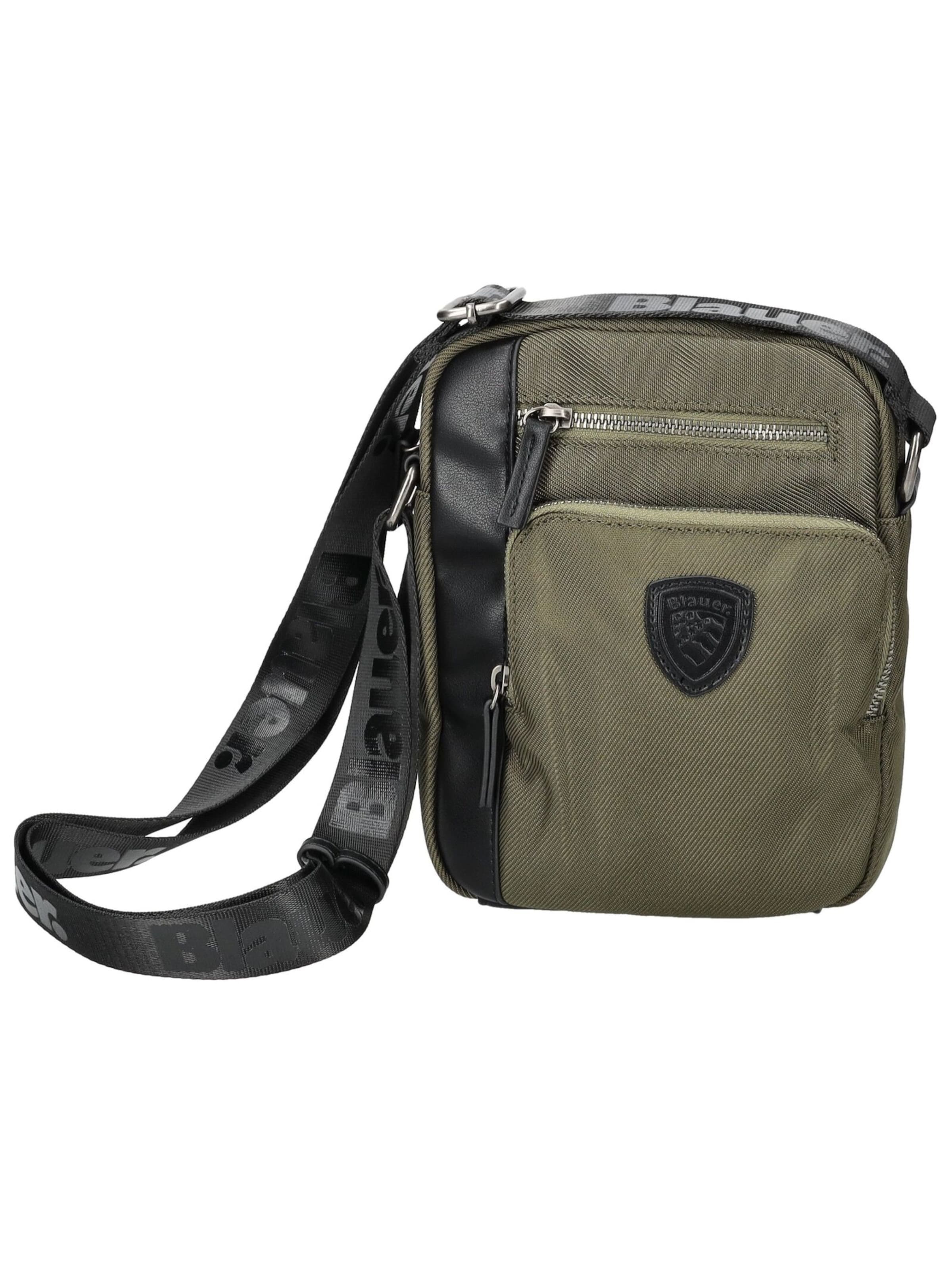 Borsa a tracolla di Blauer.USA in verde: frontale