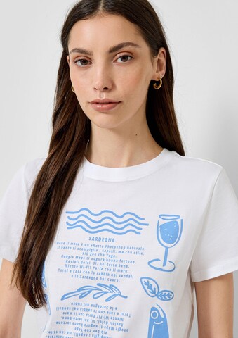 T-shirt QS en blanc