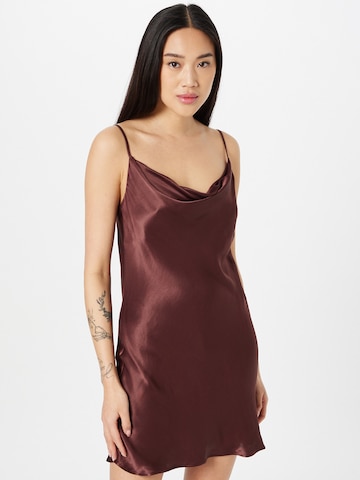 Robe d’été Warehouse en marron : devant