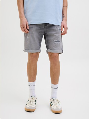 JACK & JONES Regular Jeans 'JJIRick JJIcon' in Grey: front