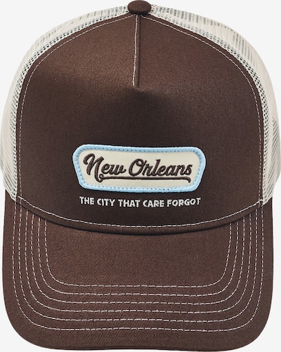 Pull&Bear Lippalakki 'GORRA NEW ORLEANS' koossa 55-60 värissä beige / vaaleansininen / ruskea, Tuotenäkymä
