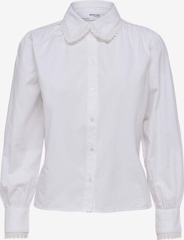 SELECTED FEMME - Blusa 'VALERI' em branco: frente