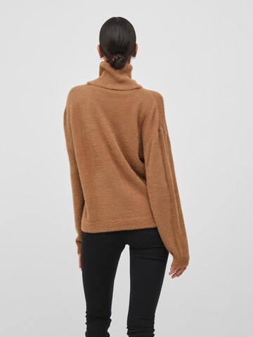 VILA Sweater 'LAJULI' in Brown