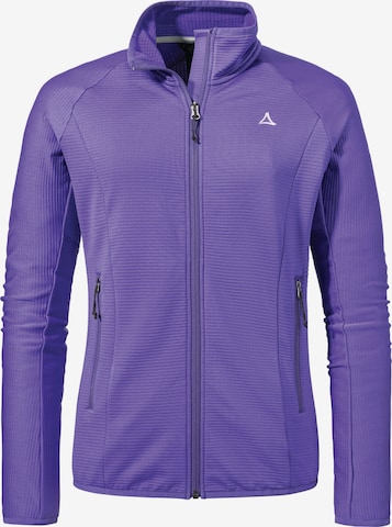 Veste en polaire fonctionnelle ' Hiking Fleece Jk Style Cascata WMS ' Schöffel en violet : devant