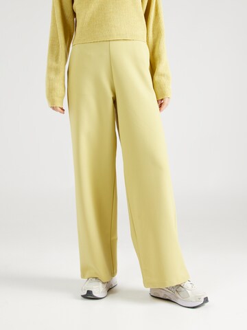 Wide Leg Pantalon 'Celia' ABOUT YOU en jaune : devant