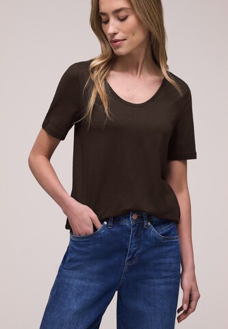 STREET ONE Shirt in Brown: front