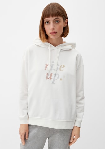 Sweat-shirt s.Oliver en beige : devant