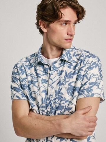 Pepe Jeans Regular fit Button Up Shirt ' MOI ' in Beige