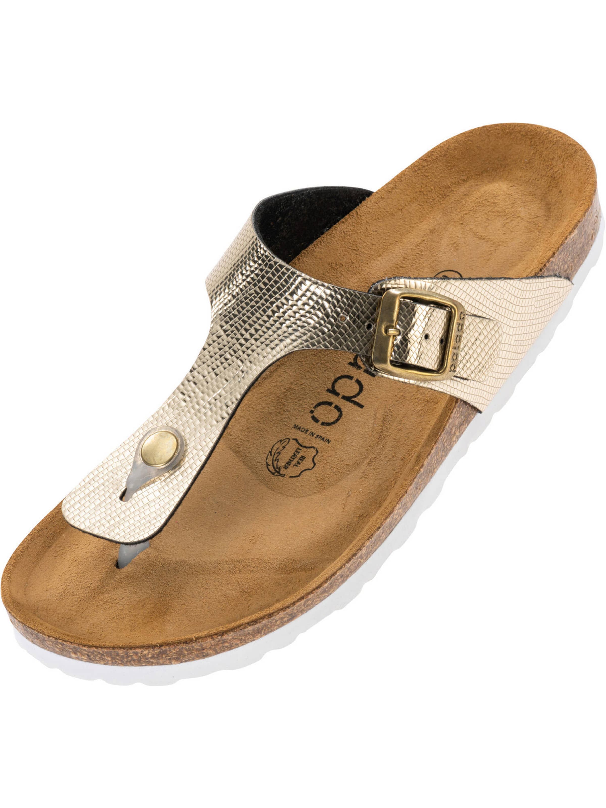 Palado T-bar sandals 'Kos Titano' in Gold: front