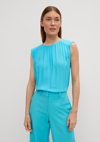 COMMA Blouse in Blauw: voorkant