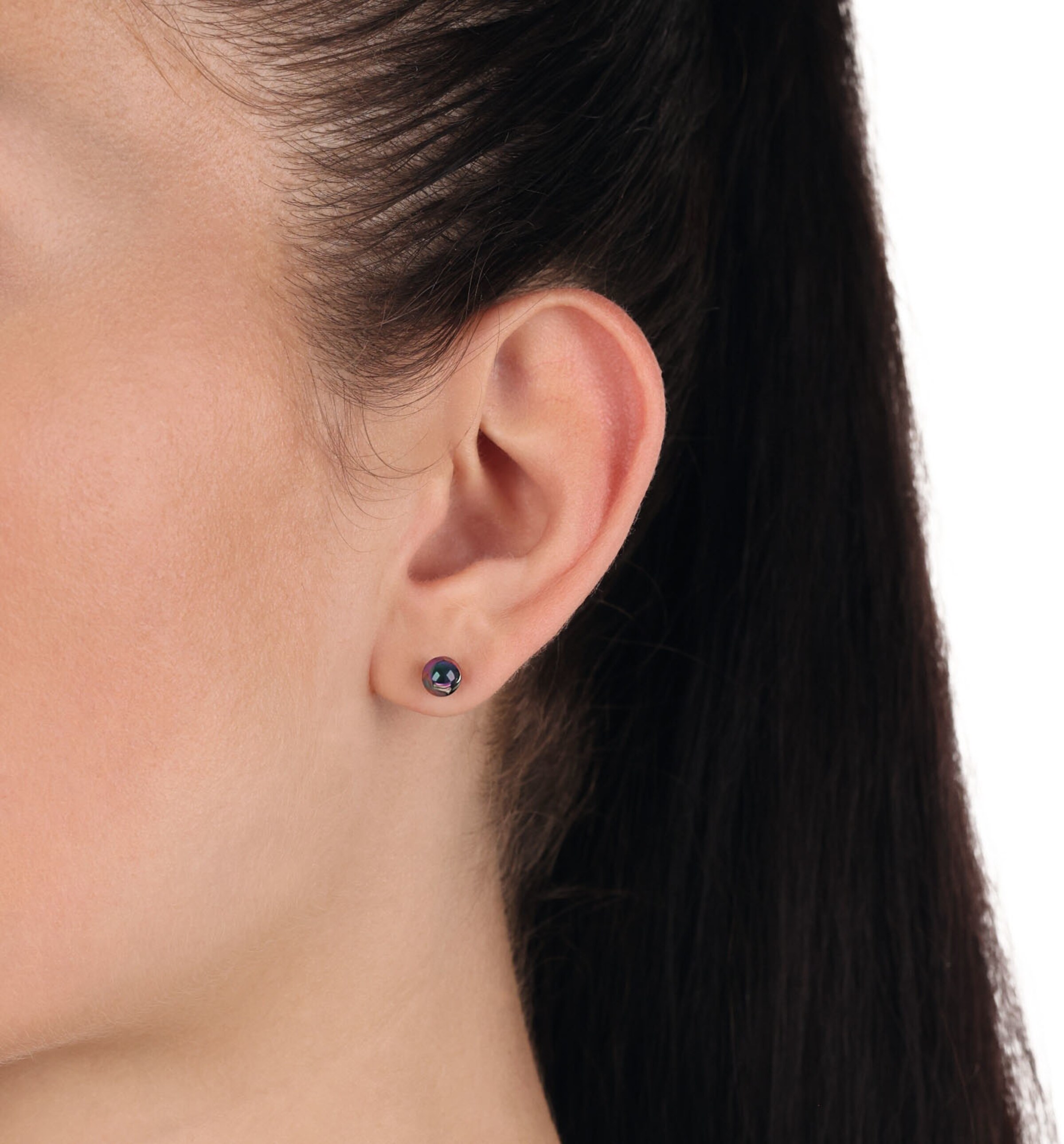 AMOR Earrings in Silver: front