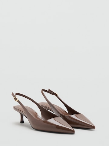 MANGO Slingback pumps 'MONA' i brun
