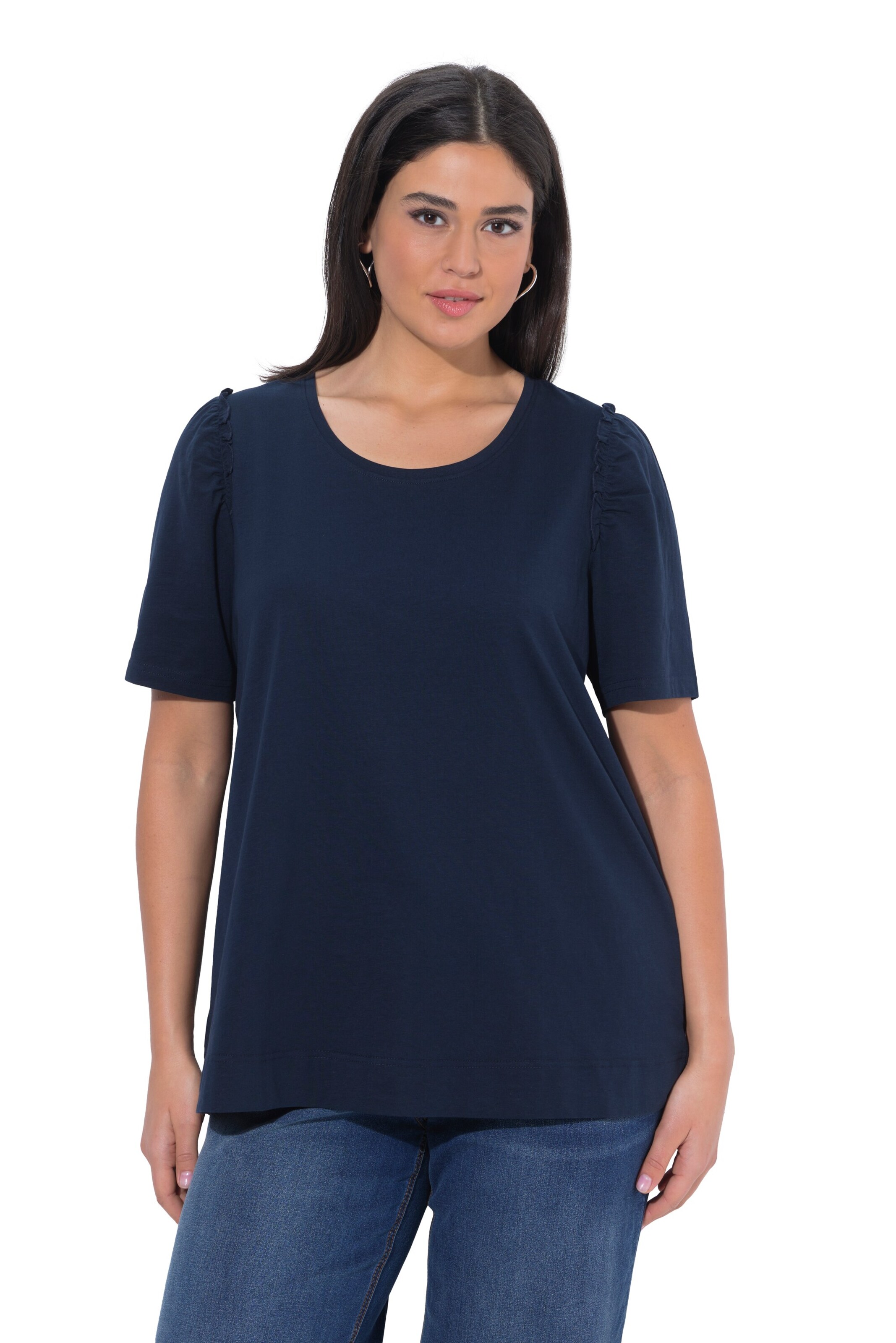 Ulla Popken Shirt in Blauw: voorkant