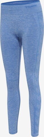 Hummel Skinny Sporthose in Blau