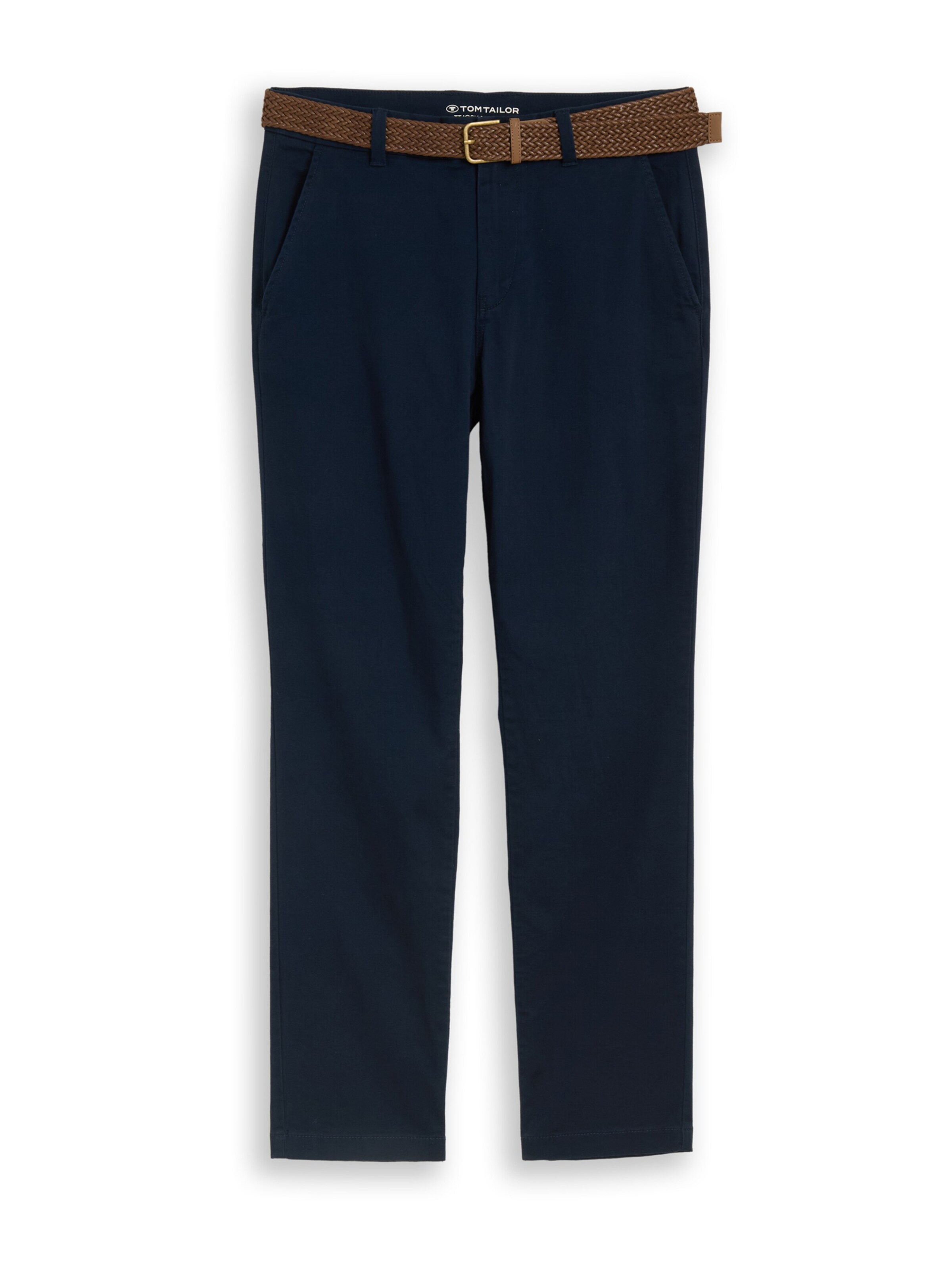 TOM TAILOR Regular Chino Pants in Blue: front
