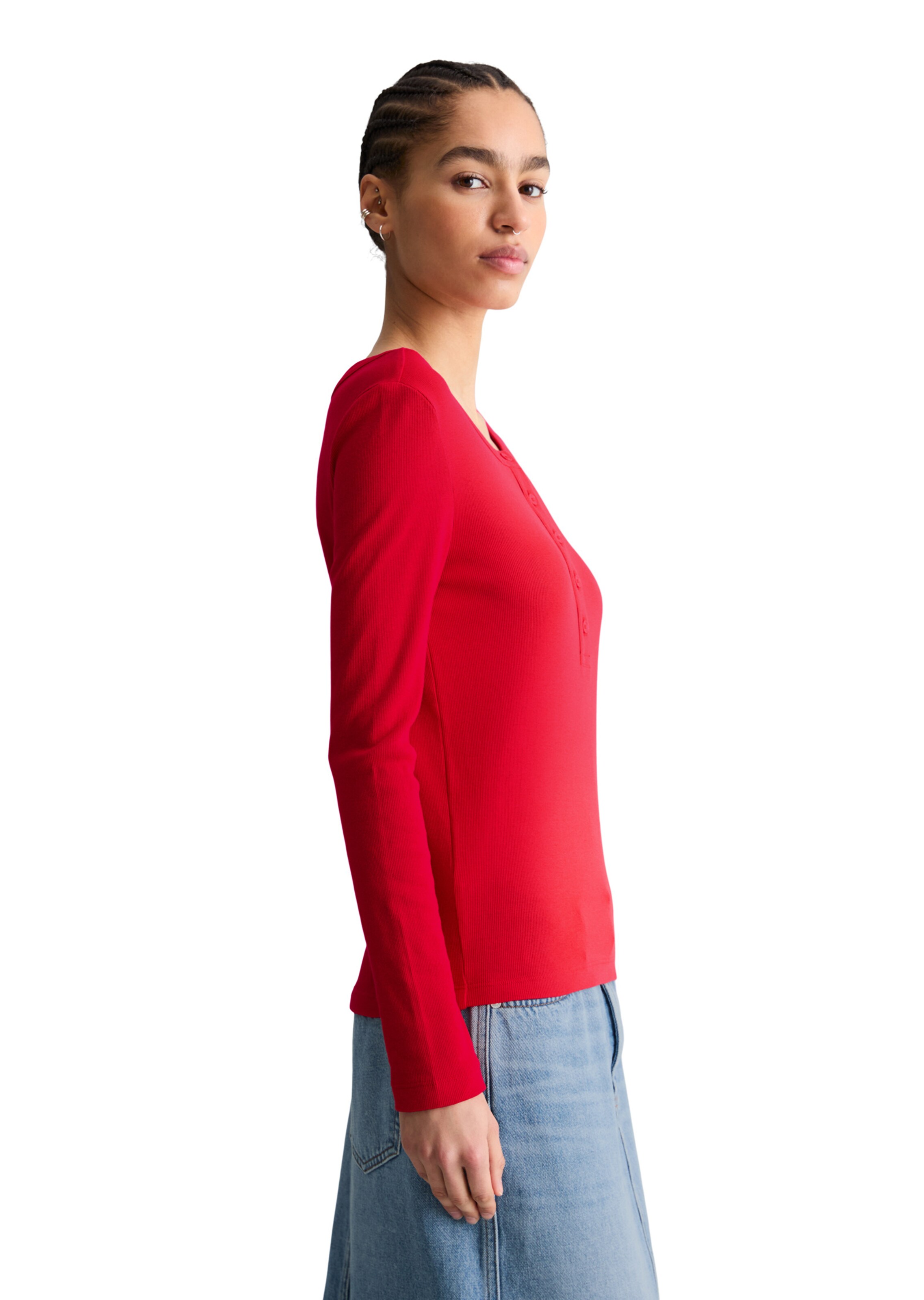 Marc O'Polo DENIM Shirt 'Serafino' in Rot