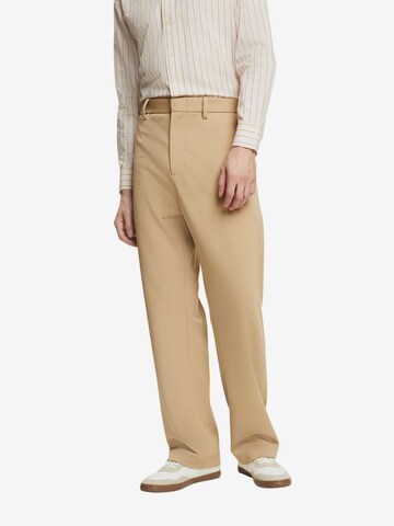 ESPRIT Regular Broek in Beige: voorkant