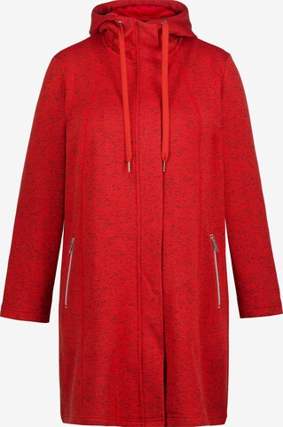 Ulla Popken Sweatjacke in Rot: predná strana