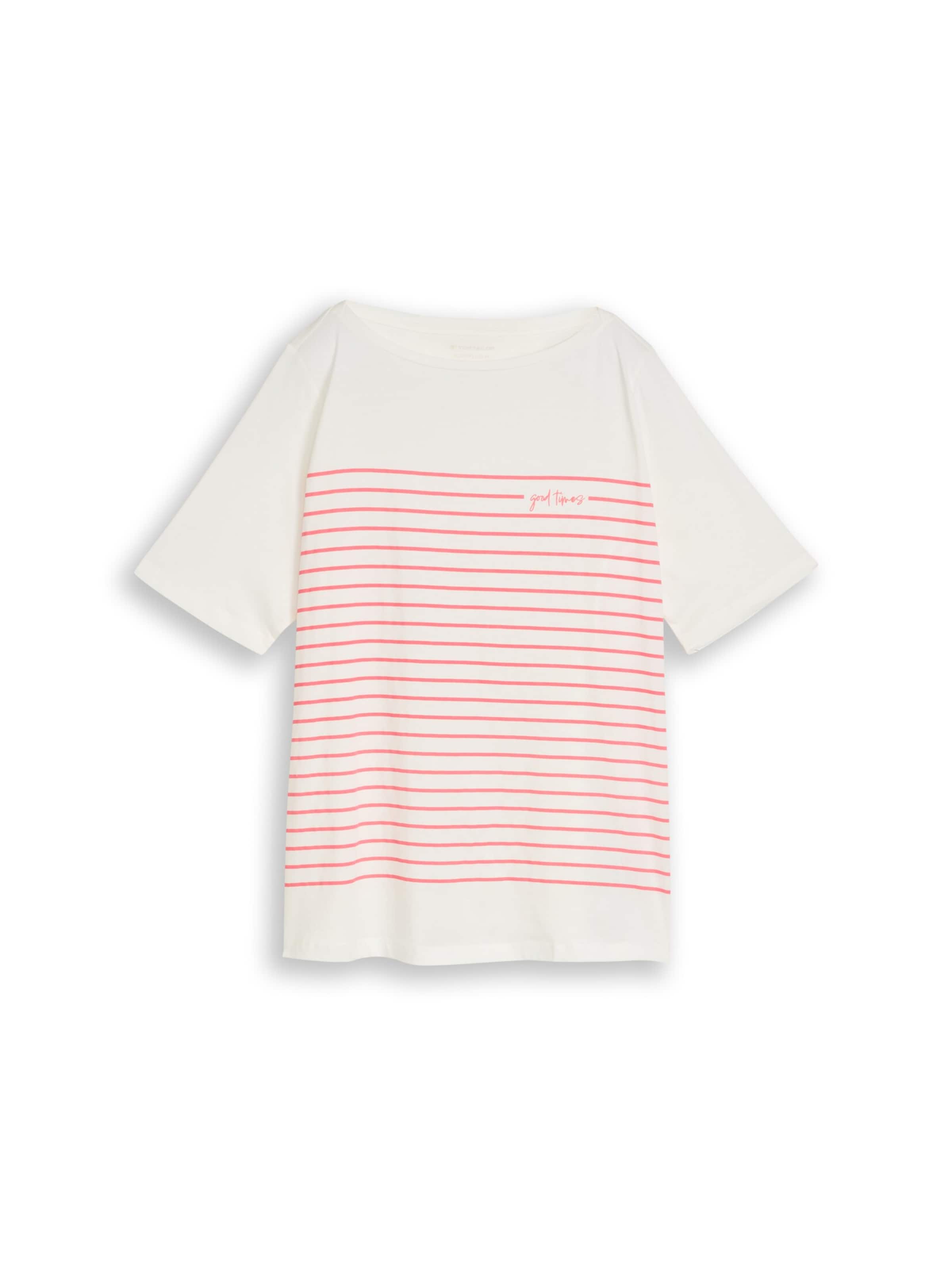 Tom Tailor Women + Shirt in Wit: voorkant