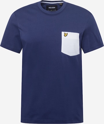 Lyle & Scott T-shirt i blå: framsida