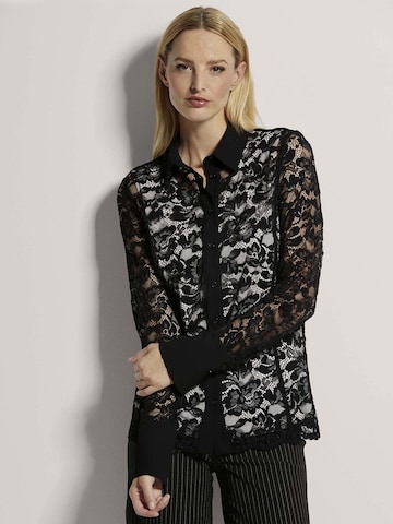 MADELEINE Blouse in Zwart: voorkant