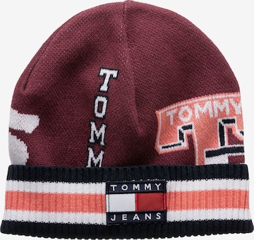 Tommy Jeans Beanie 'Heritage' in Red: front