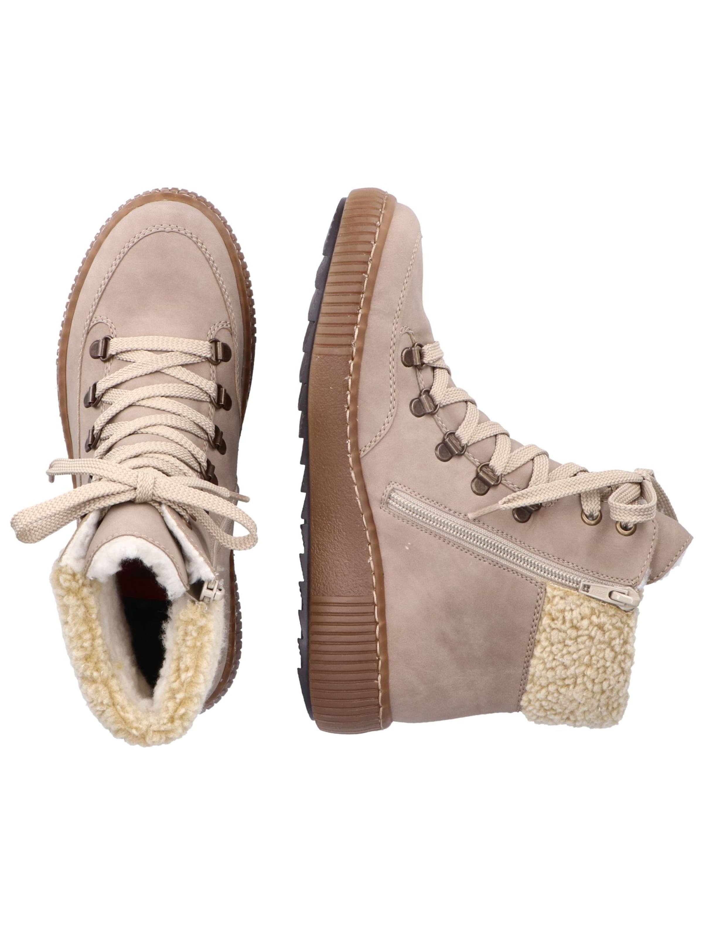 Bottines à lacets Rieker en beige
