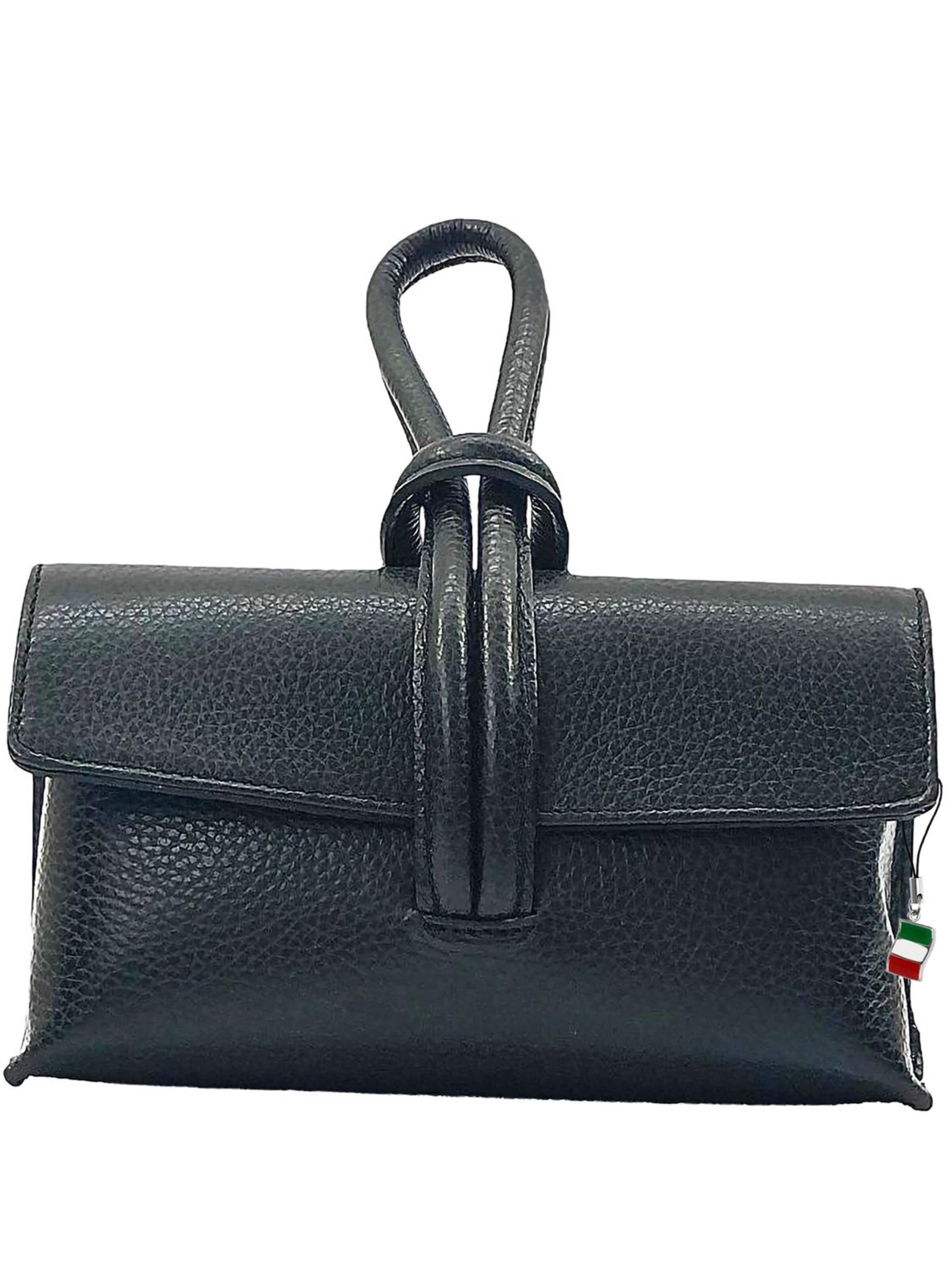 Florence Clutch in Black: front