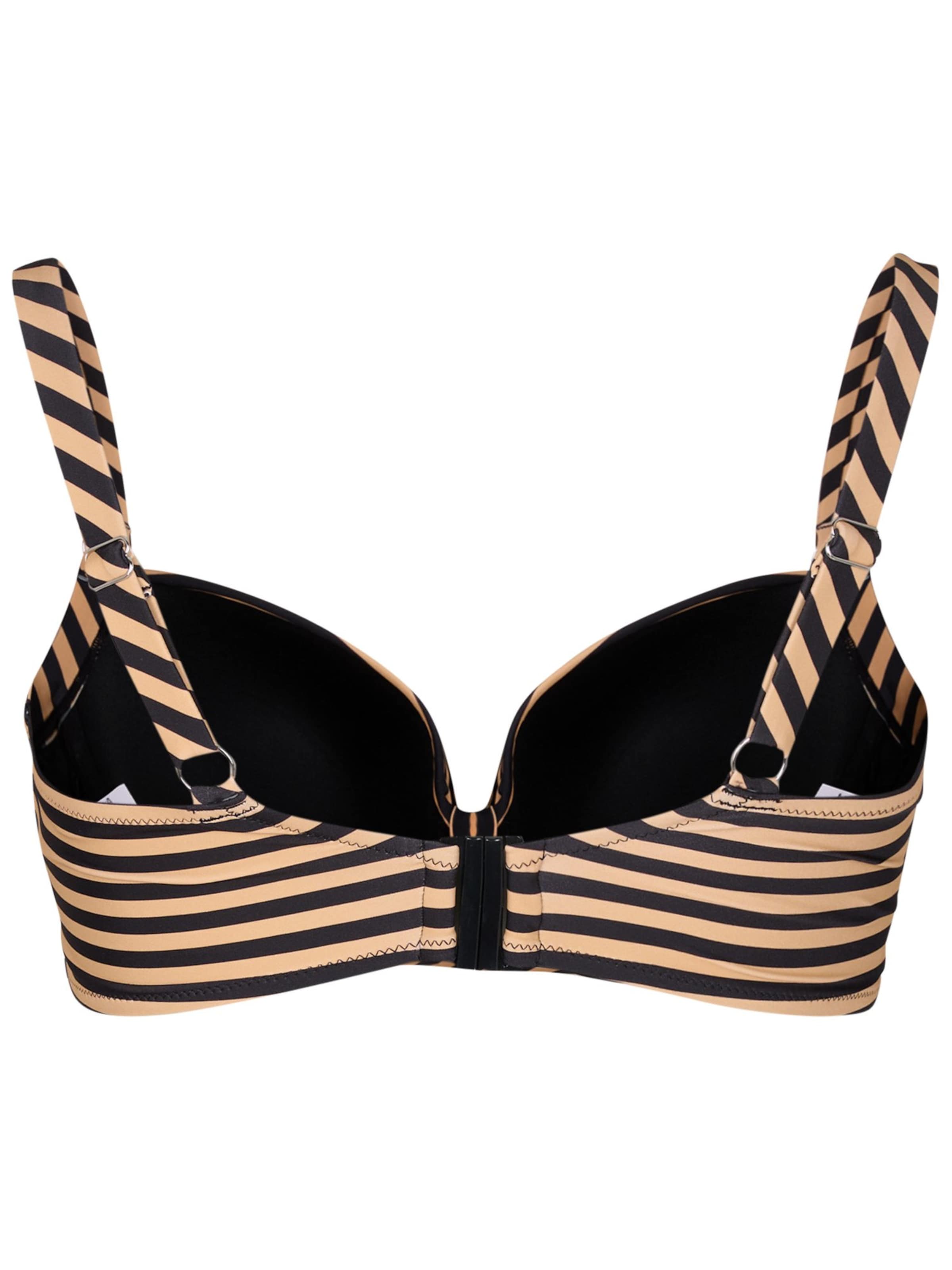 Swim by Zizzi Бюстгальтер-минимайзер Верх бикини 'Tenna' в Коричневый