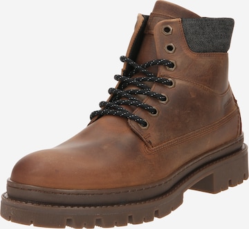 BULLBOXER - Botas com atacadores em castanho: frente