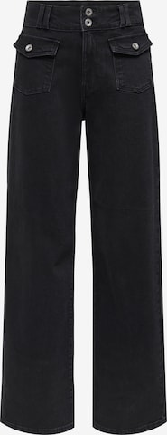 Wide Leg Jean 'ONLHOPE' ONLY en noir : devant