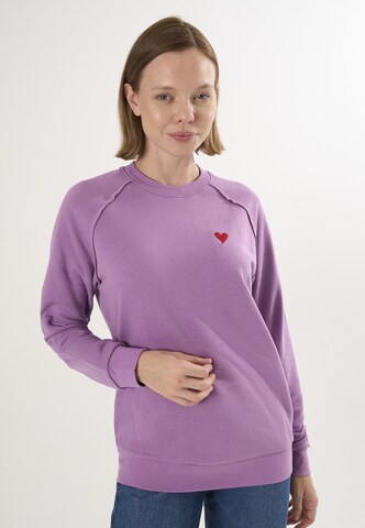 Sweat-shirt Felix Hardy en violet : devant