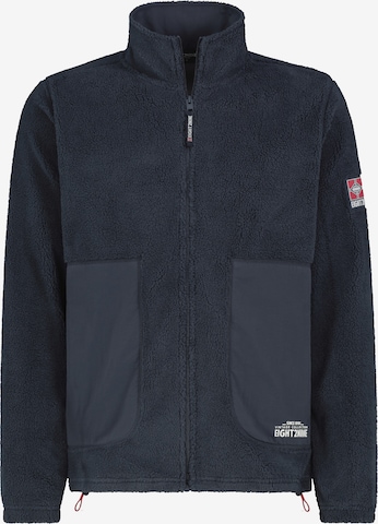 Eight2Nine Fleece Jacket in Blue: front