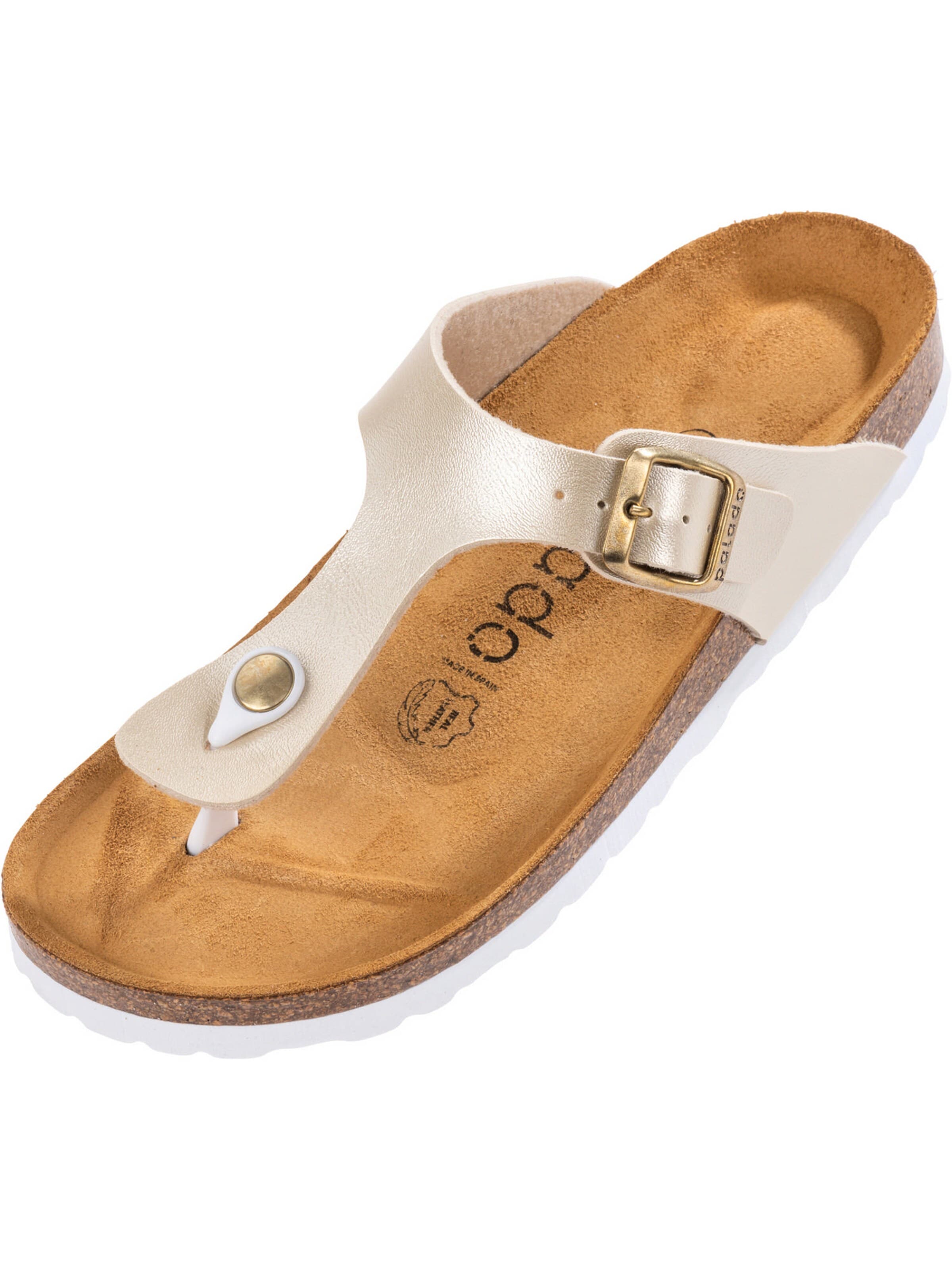 Palado Teenslipper 'Kos Metallic' in Beige: voorkant