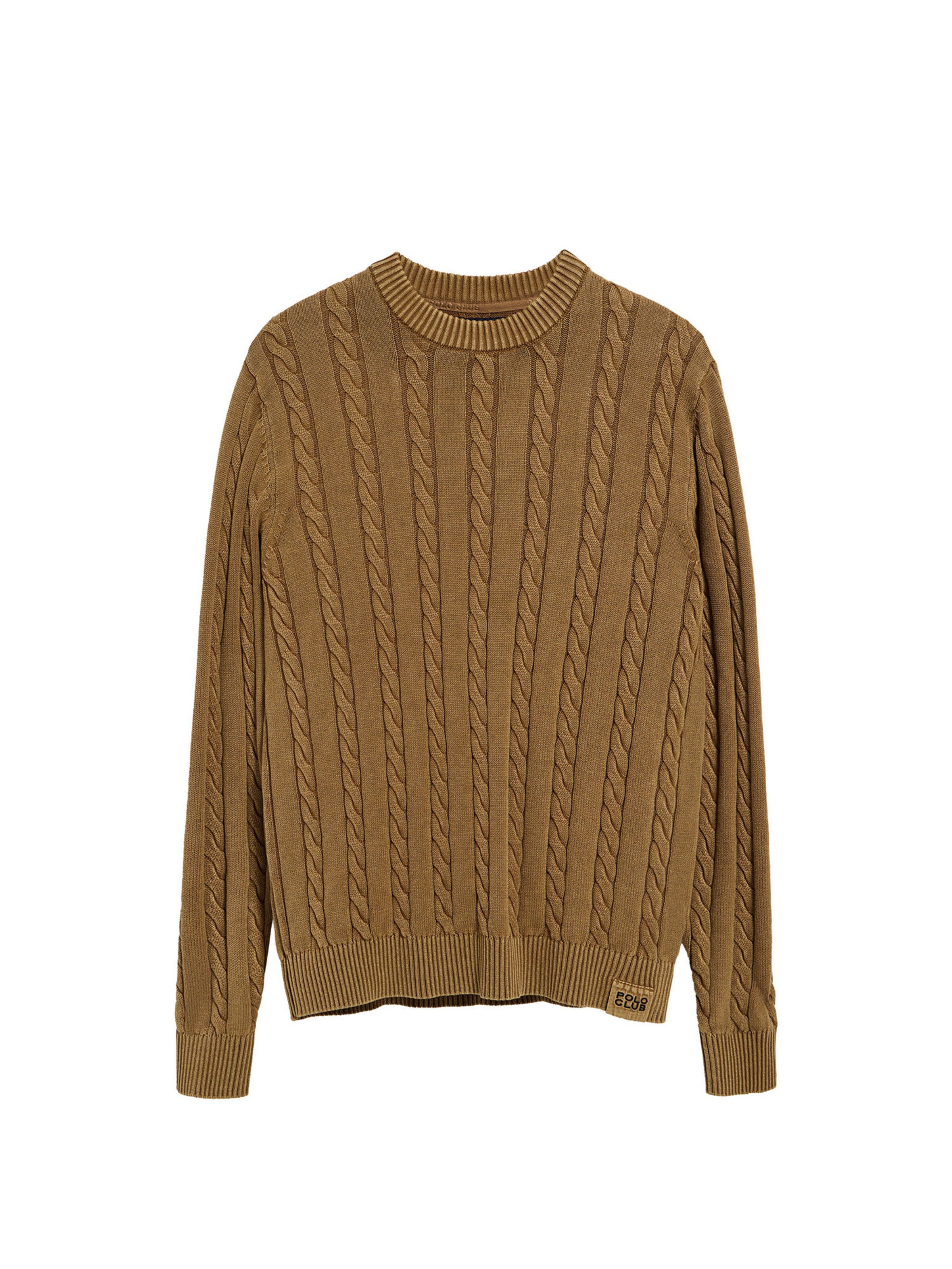 Polo Club Pullover in Braun: Vorderseite