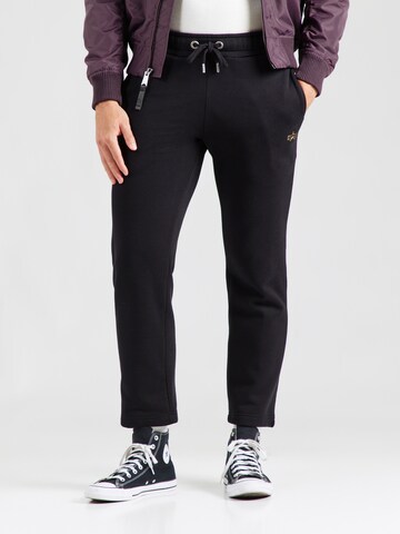 ALPHA INDUSTRIES Normální Kalhoty – černá: přední strana