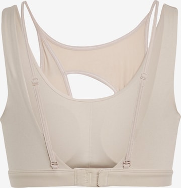 ADIDAS PERFORMANCE Bustier Športni nederček 'Powerimpact Luxe Medium-Support' | bež barva