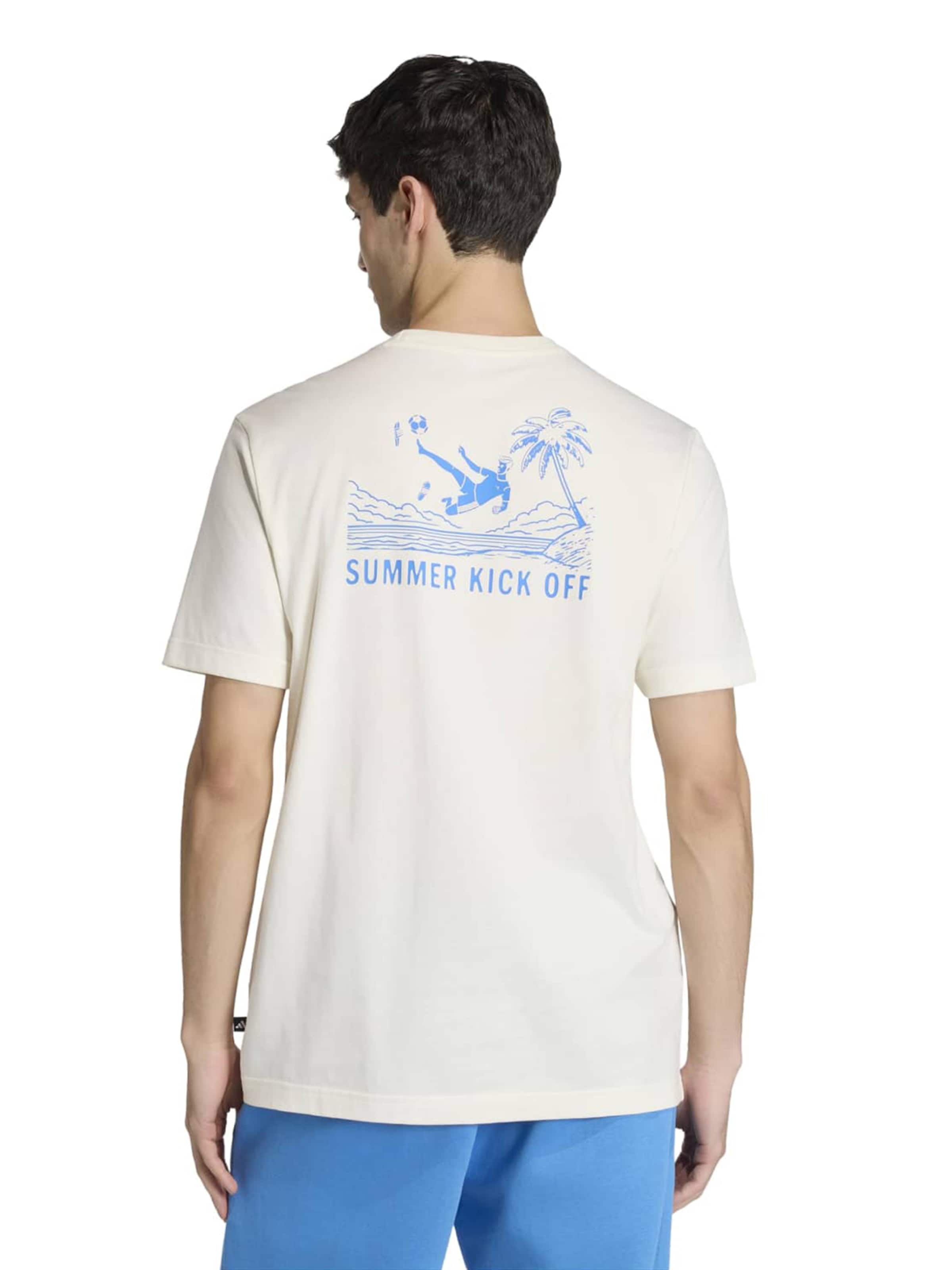 ADIDAS SPORTSWEARTehnička sportska majica 'Summer Slides' - bijela boja: prednji dio