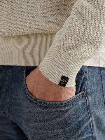 PME Legend - Jersey 'Pullover in cotton/modal' en blanco