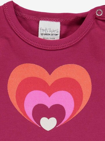 T-Shirt Fred's World by GREEN COTTON en violet